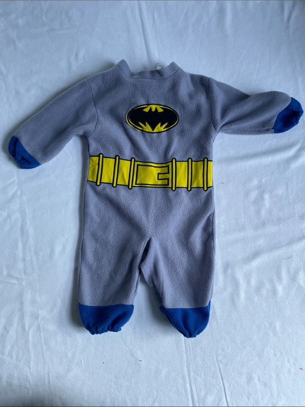 BATMAN COSTUME Romper Rubies Halloween Superhero Onesie Fleece Outfit Pants Baby